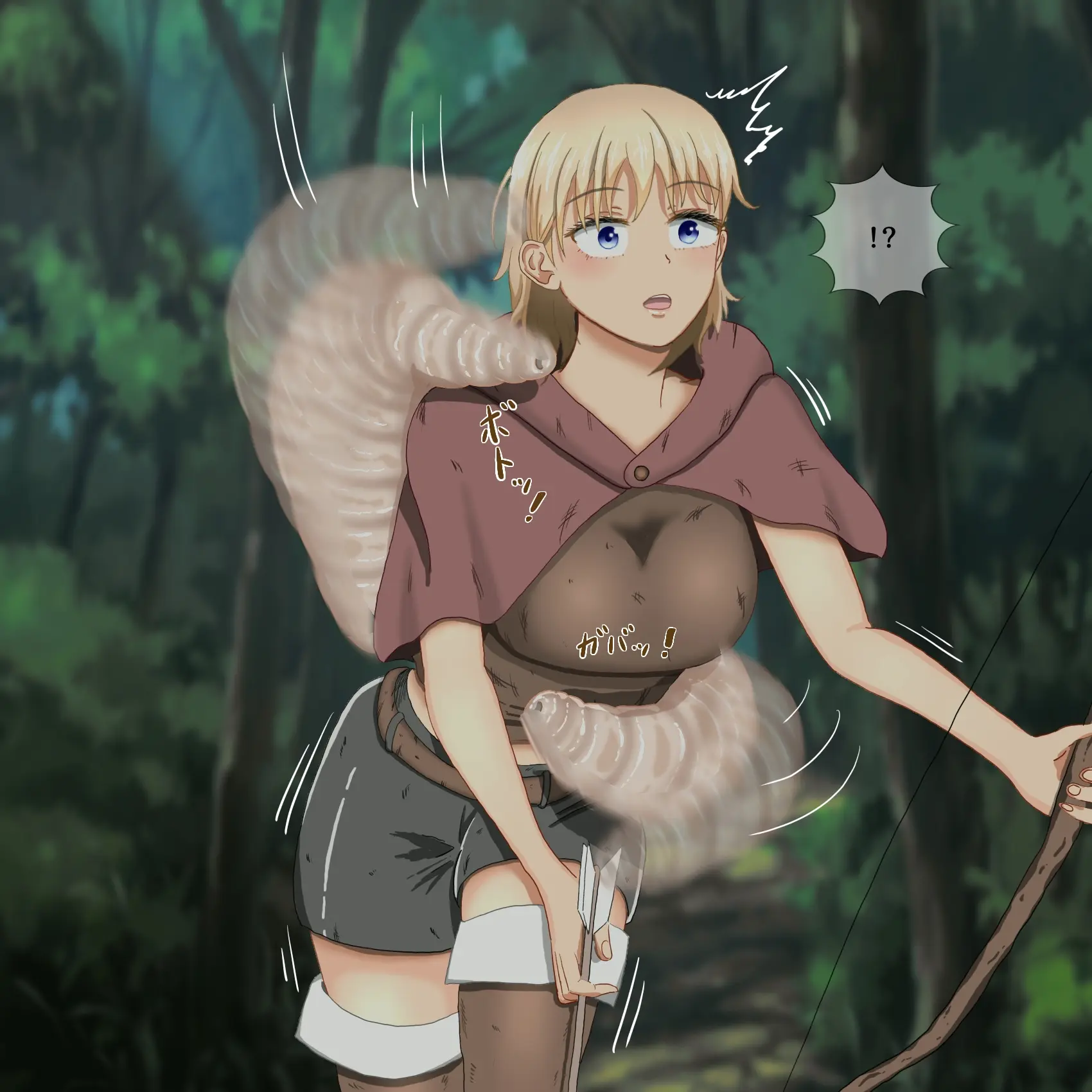 A Female Hunter Struggles With Raising A Child! (Larvae) / 여자사냥꾼 육아분투기!
